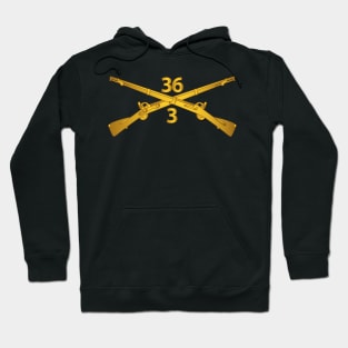 3rd Bn - 36th Infantry Regiment Branch wo Txt Hoodie